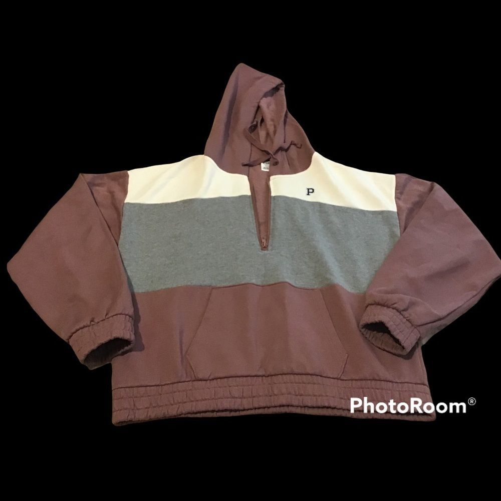 PINK VICTORIA’SECRET COAT M GRAY  CREMA MAUVE TAUPE